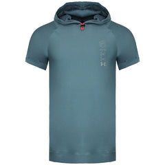 Under Armour Run Anywhere Mens Teal Hooded T-Shirt