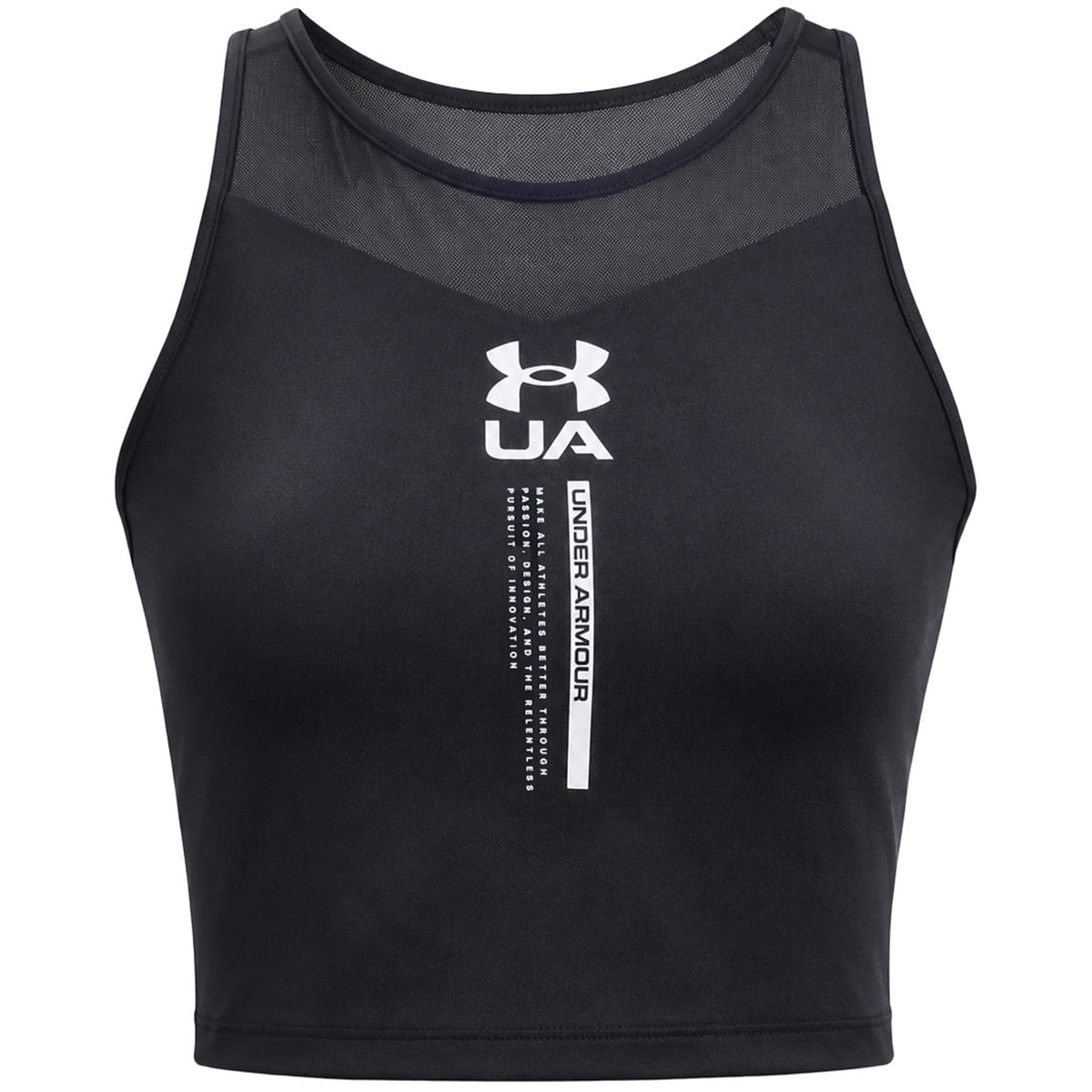 Under Armour Iso-Chill Womens Black Crop Top