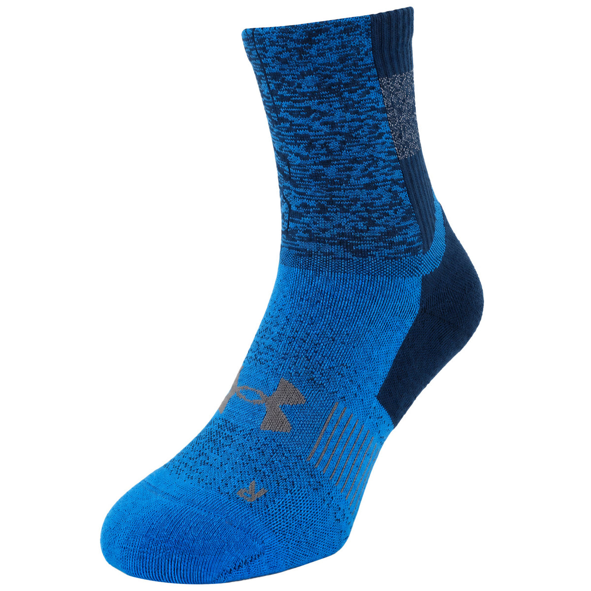 Under Armour 1-Pack Dry Run Blue Crew Socks
