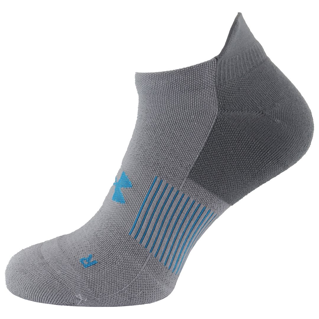 Under Armour Dry Run Mens Grey No Show Socks