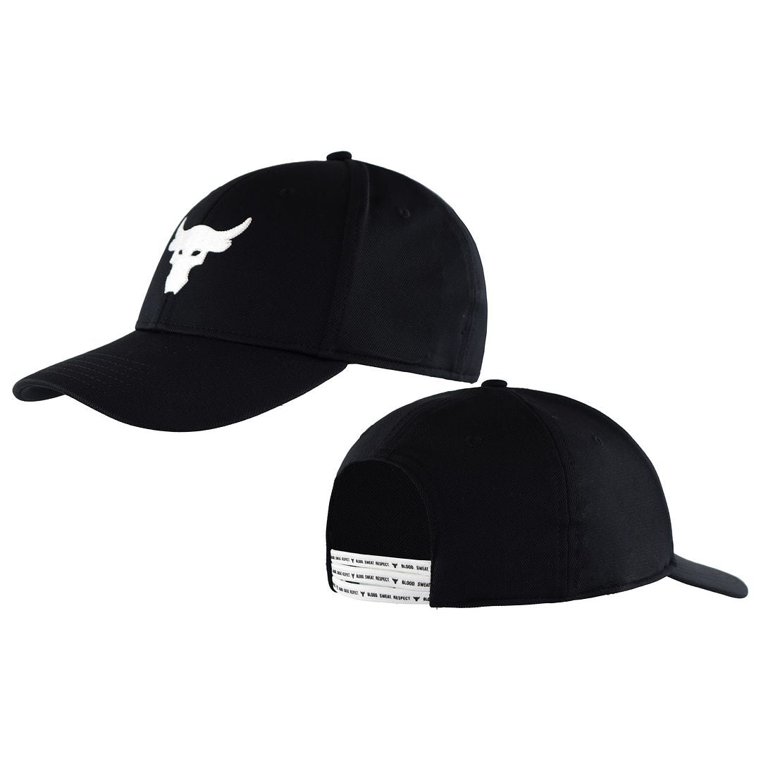 Under Armour Project Rock Logo Mens Black Cap