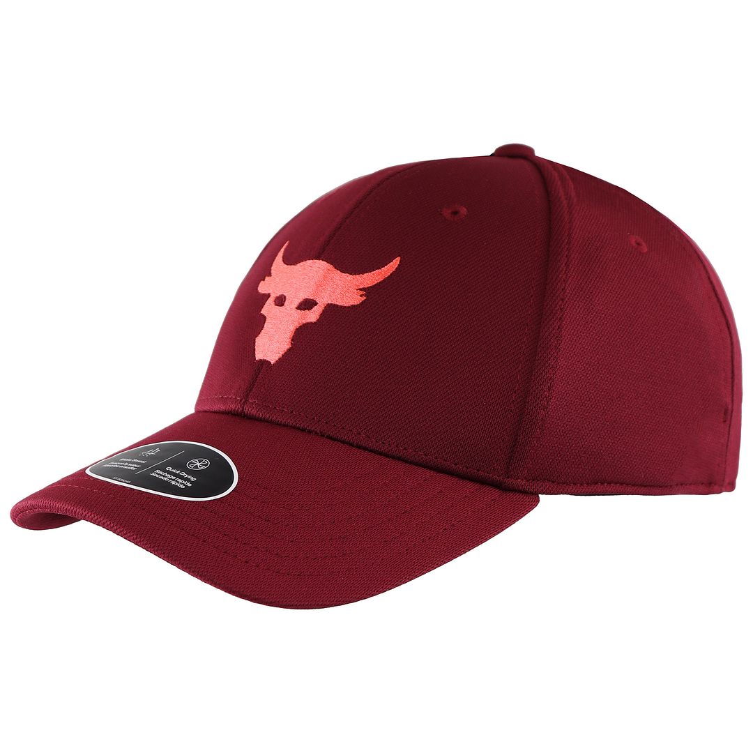 Under Armour Project Rock Mens Burgundy Cap