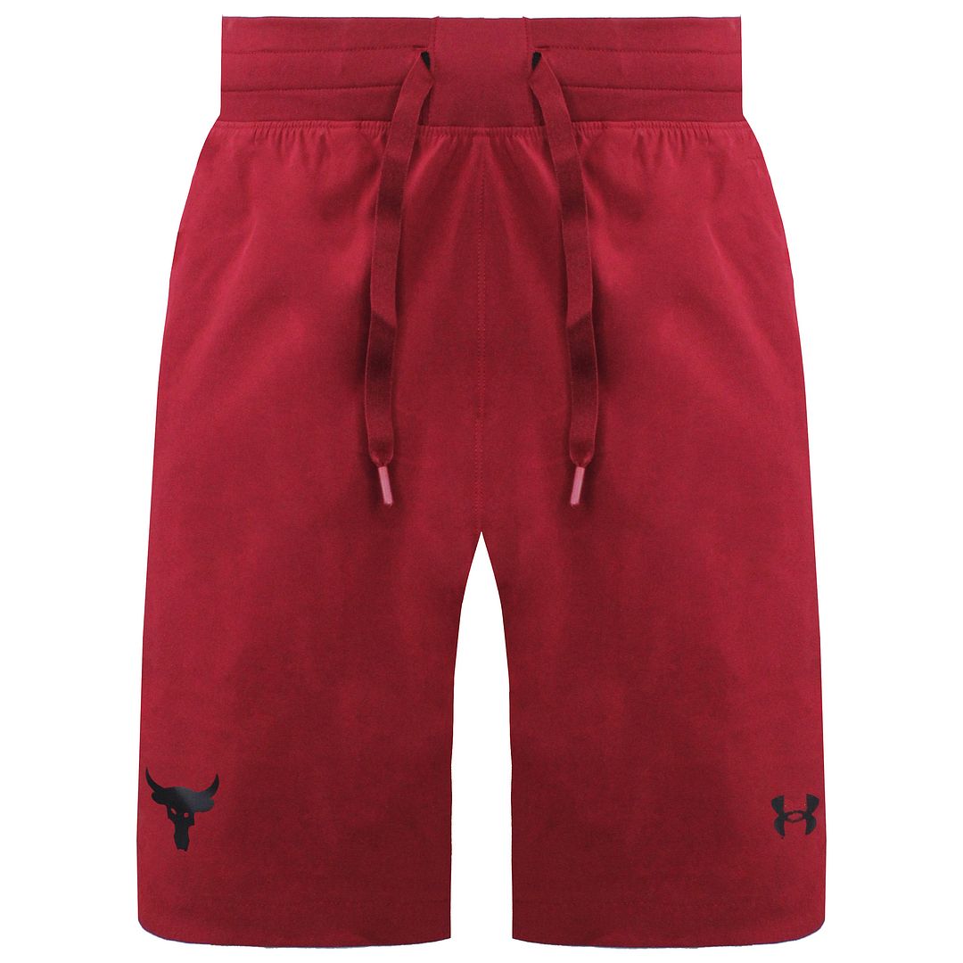 Under Armour x Project Rock Snap Mens Red Shorts