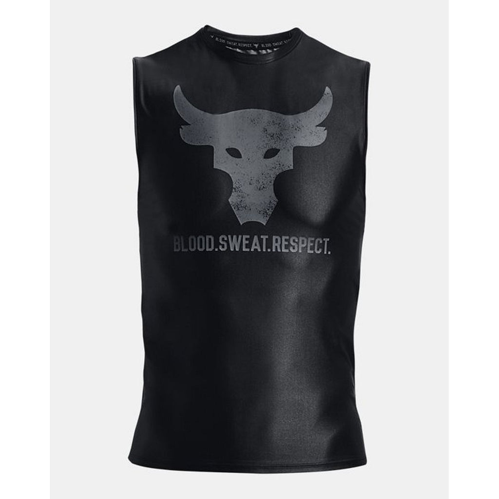 Under Armour Project Rock Iso-Chill Mens Black Tank Top