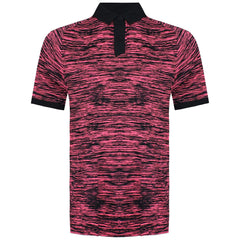 Under Armour Iso-Chill ABE Twist Mens Pink/Black Golf Polo Shirt