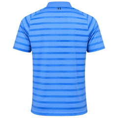 Under Armour Iso-Chill Floral Stripe Mens Blue Golf Polo Shirt