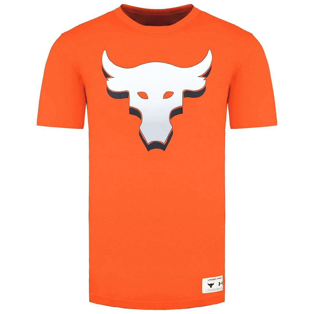 Under Armour Project Rock SMS Kids Orange T-Shirt