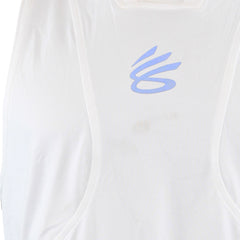 Under Armour x Stephen Curry Mens White Performance Tank Top - L - Dirty Marks