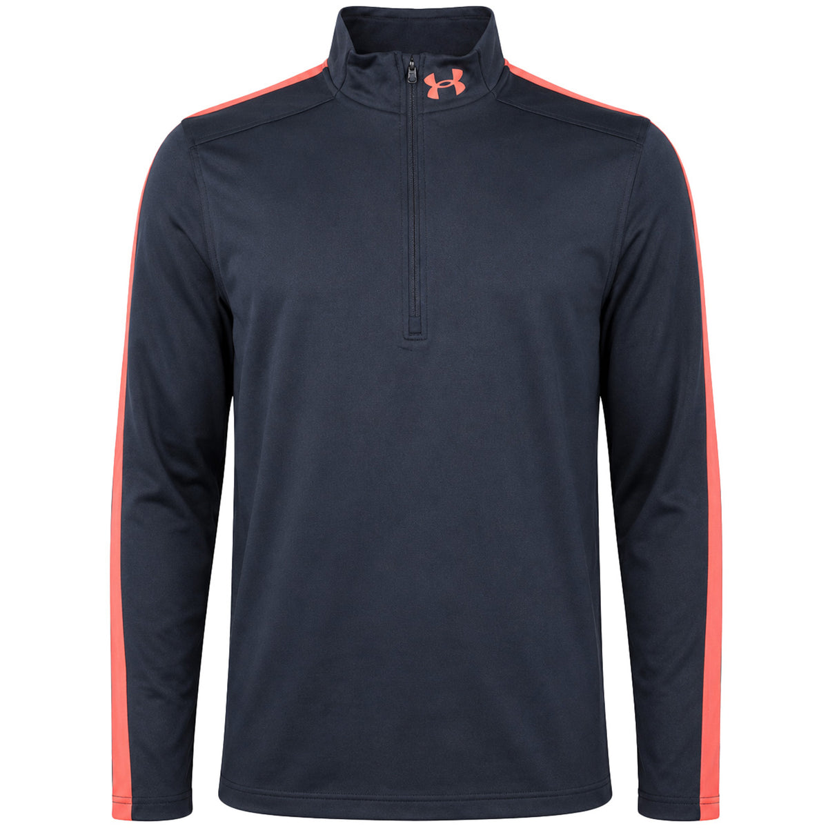 Under Armour 1/2 Zip Up Loose Mens Black Top