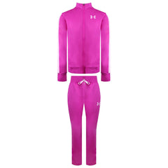 Under Armoour Logo Kids Pink Tracksuit