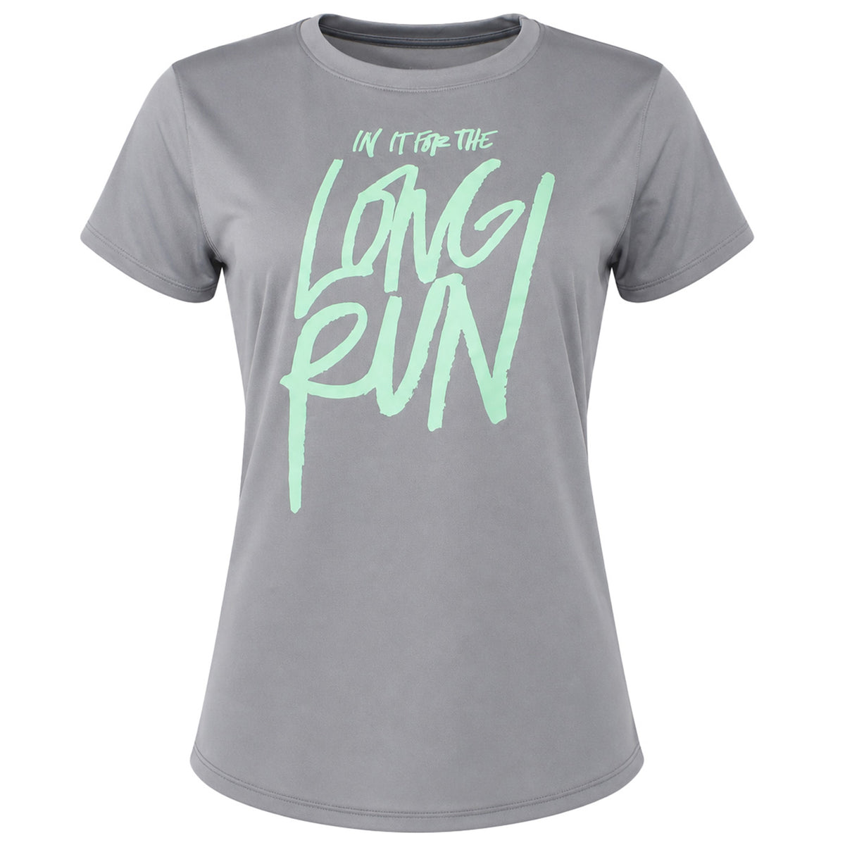 Under Armour Run Graphic Womens Grey T-Shirt