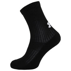 Under Armour 3-Pack Core Crew Kids Black Socks