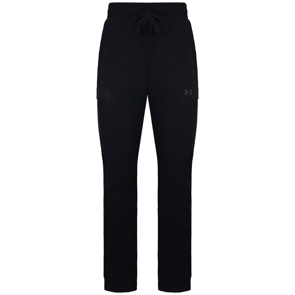 Under Armour Project Rock Womens Black Fleece Track Pants