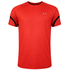 Under Armour Rush HeatGear 2.0 Emboss Mens Red T-Shirt