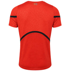 Under Armour Rush HeatGear 2.0 Emboss Mens Red T-Shirt