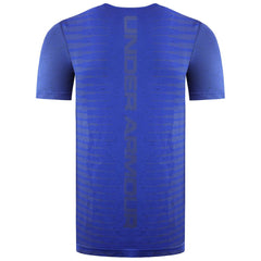 Under Armour Seamless Wordmark Mens Blue T-Shirt