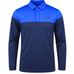 Under Armour Playoff Novelty Mens Blue Golf Polo Shirt