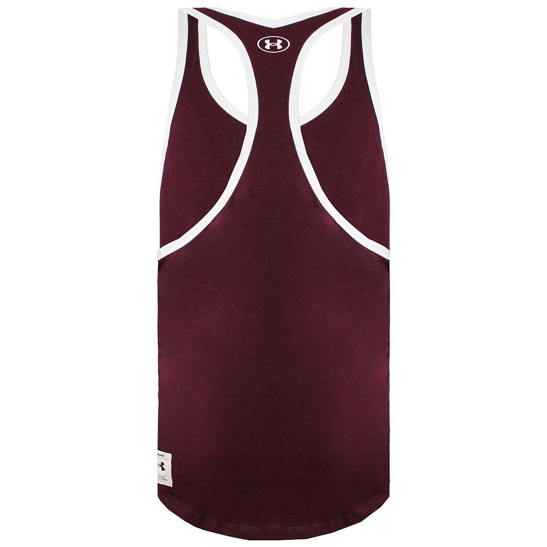 Under Armour x Project Rock Outlaw Mana Mens Burgundy Tank Top