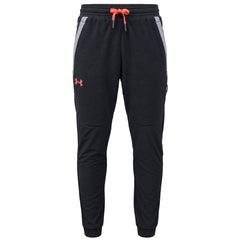 Under Armour Geo Rush Fleece Mens Black Track Pants