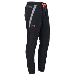 Under Armour Geo Rush Fleece Mens Black Track Pants