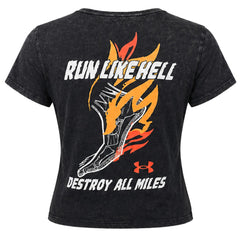 Under Armour Destroy All Miles Womens Black T-Shirt