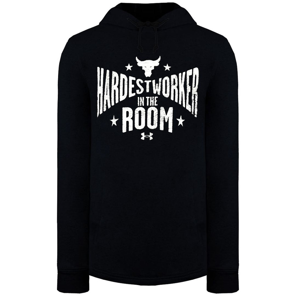 Under Armour Project Rock Mens Black Terry Hoodie