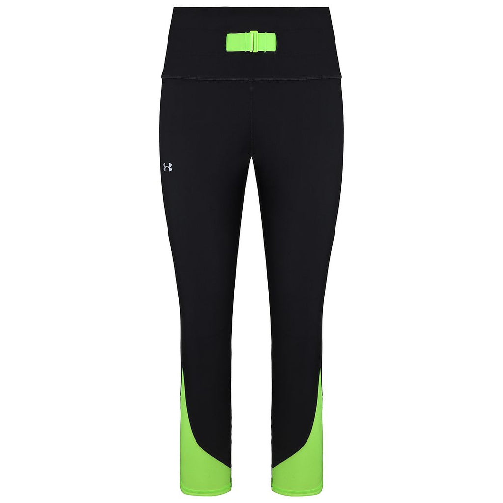 Under Armour No-Slip Waistband Womens Black Ankle Leggings