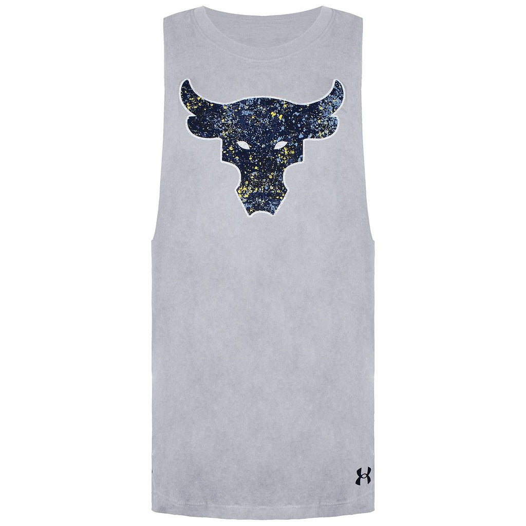 Under Armour Project Rock Mens Grey Brahma Tank Top