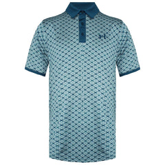 Under Armour Playoff 2.0 Mens Teal Saltire Polo Shirt