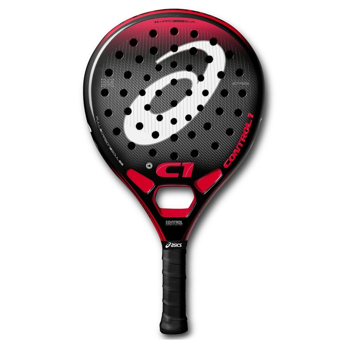 Asics C1 Control Black/Red Padel Racket