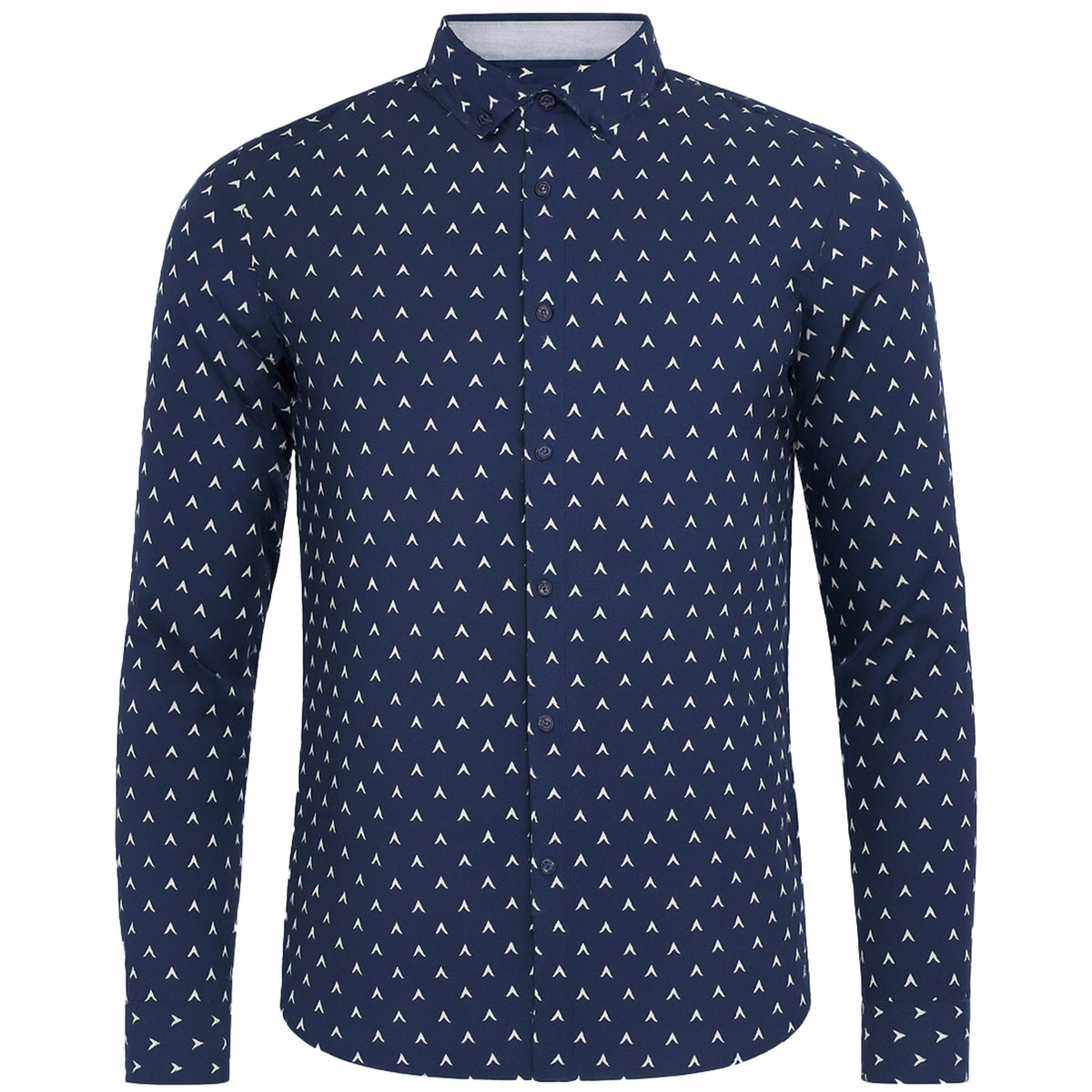 Scotch & Soda Printed Mens Navy Shirt