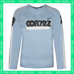 Nike Cortez Long Sleeve Kids Blue Top - XL - Dirty Mark