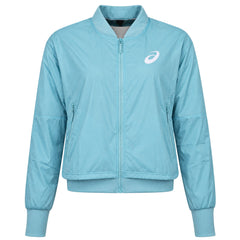 Asics Logo Womens Blue Tennis Jacket