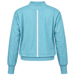 Asics Logo Womens Blue Tennis Jacket