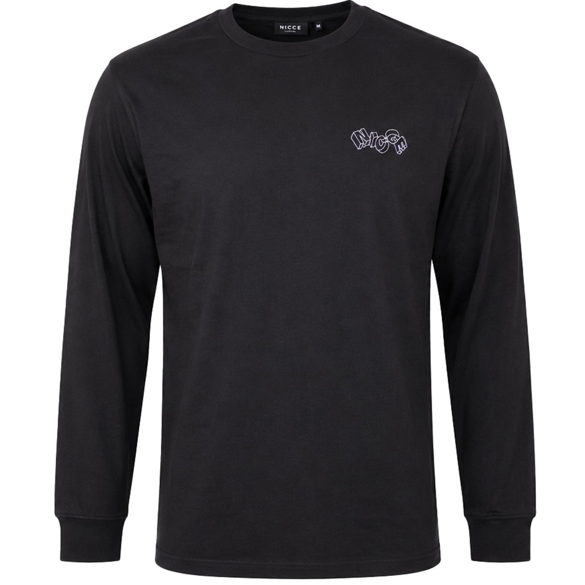 Nicce Tumble Mens Black Top