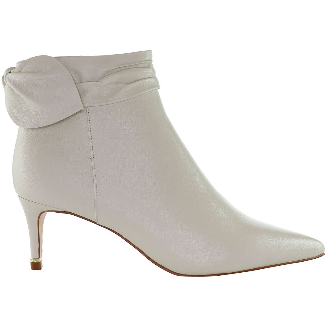 Ted Baker Yonas Bow Womens White Ankle Boots