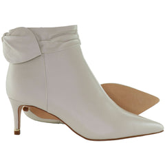 Ted Baker Yonas Bow Womens White Ankle Boots