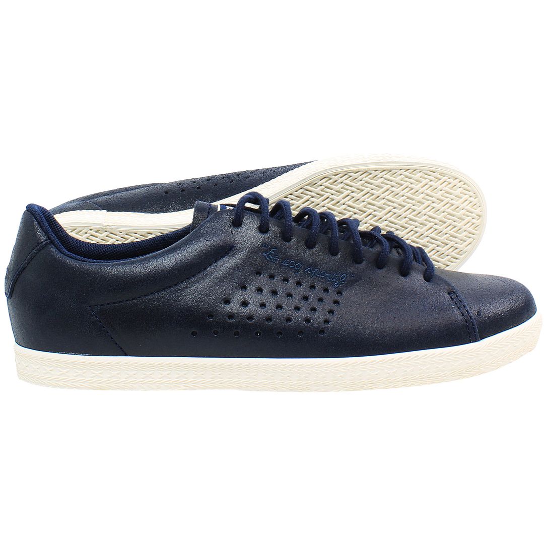 Le Coq Sportif Charline Metallic Womens Navy Trainers