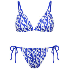 Nicce Renee Womens Blue/White Bikini Set