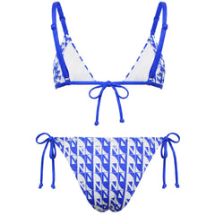 Nicce Renee Womens Blue/White Bikini Set