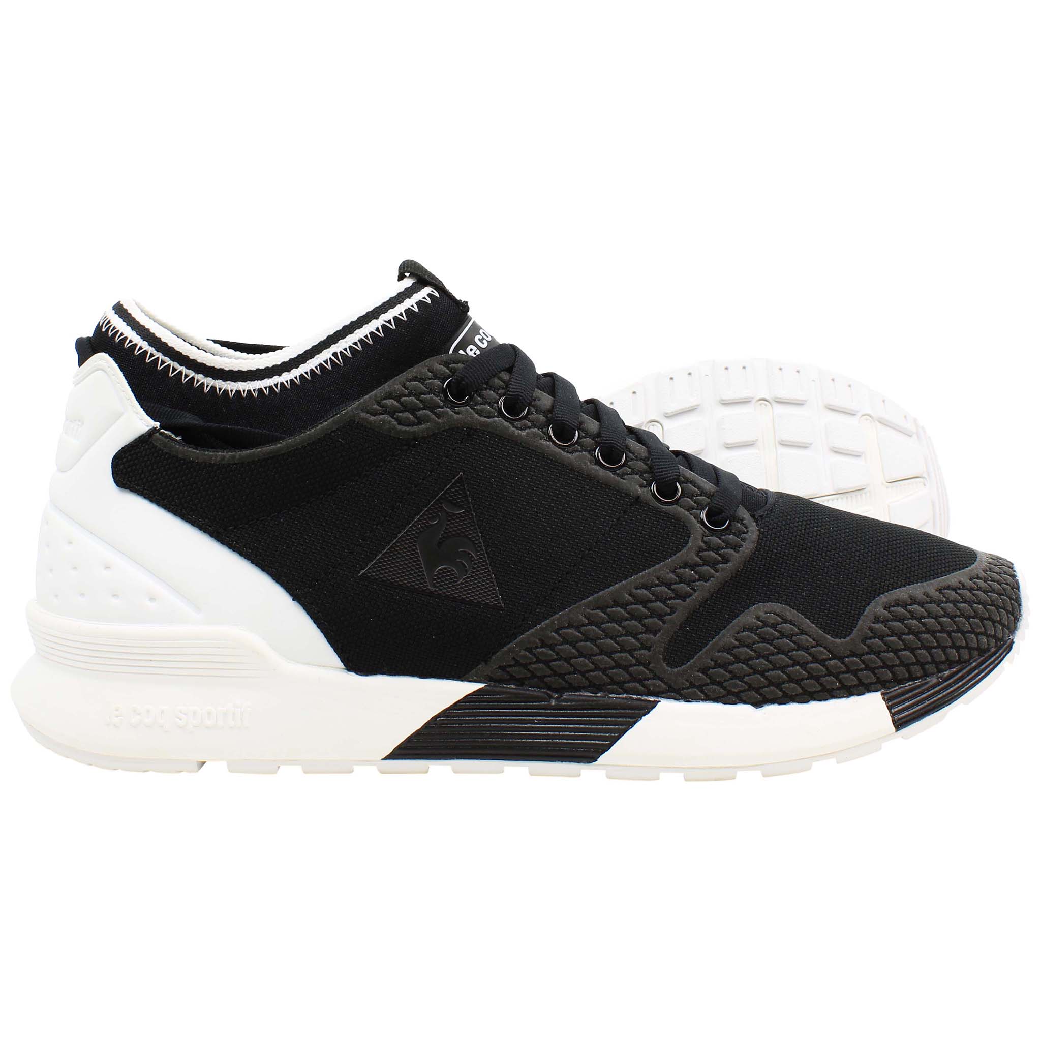 Le Coq Sportif Omicron Tech Modern Mens Black Trainers