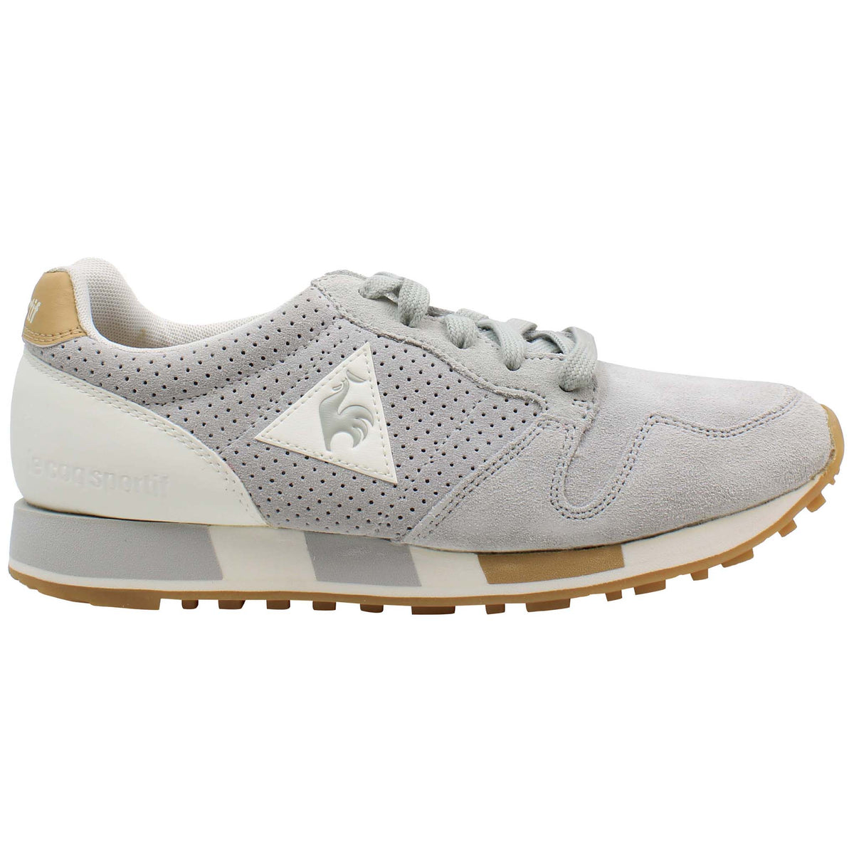 Le Coq Sportif Omega Premium Mens Grey Trainers