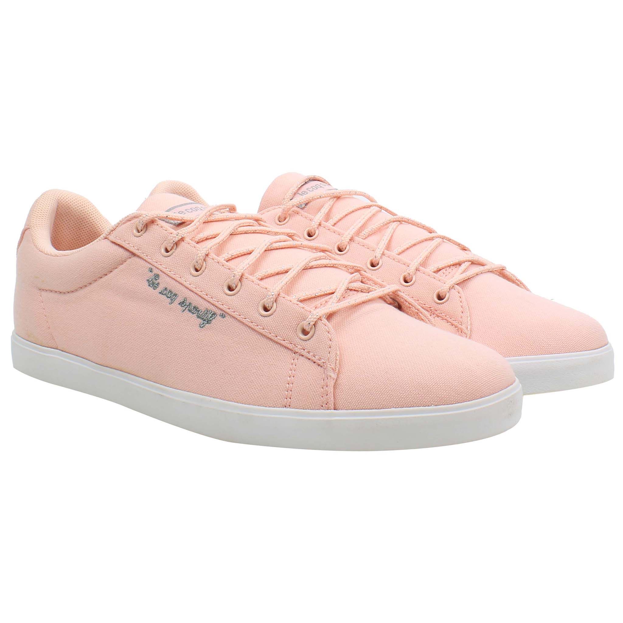 Le Coq Sportif Agate LO CVS Metallic Womens Pink Plimsolls