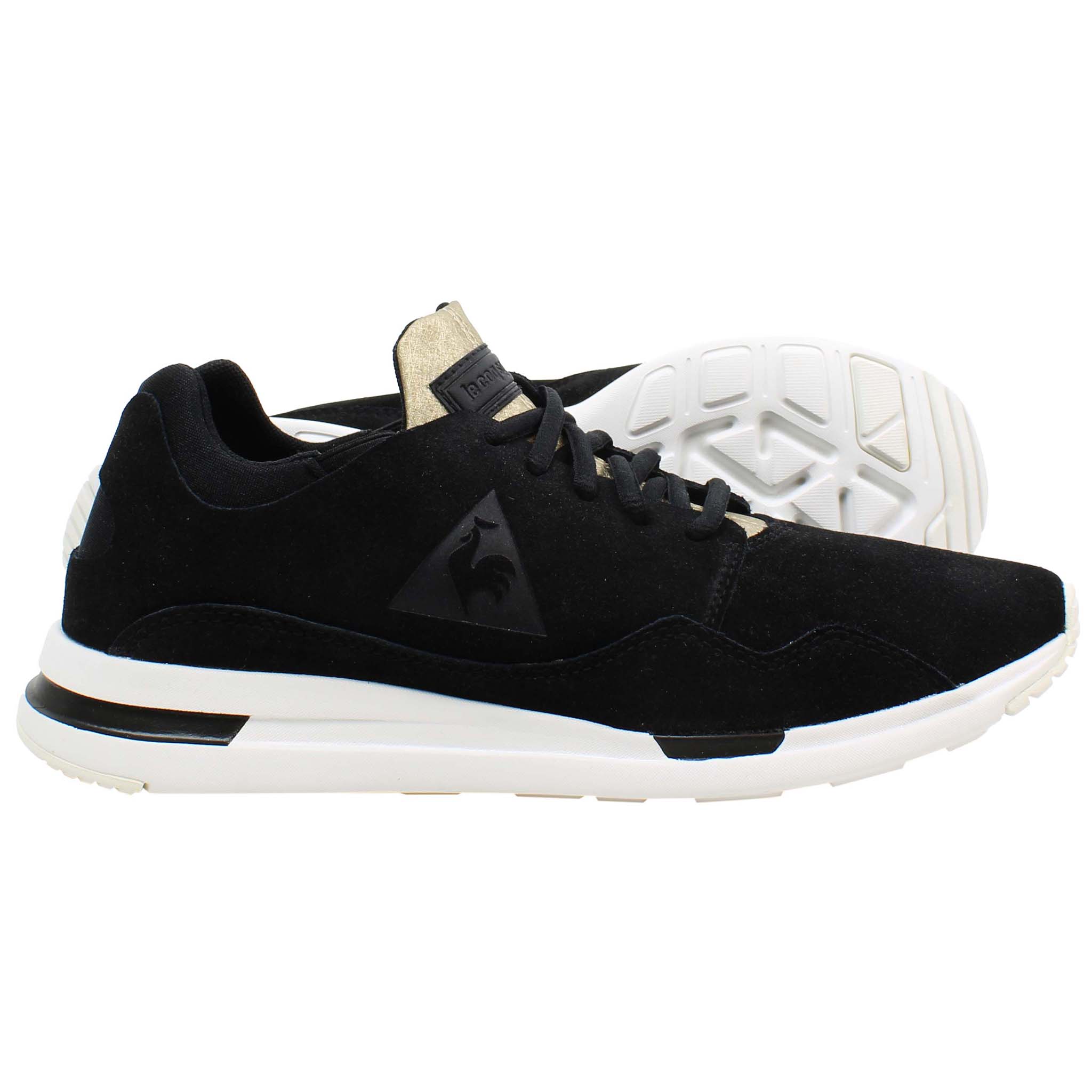 Le Coq Sportif R Pure Metallic Womens Black Trainers