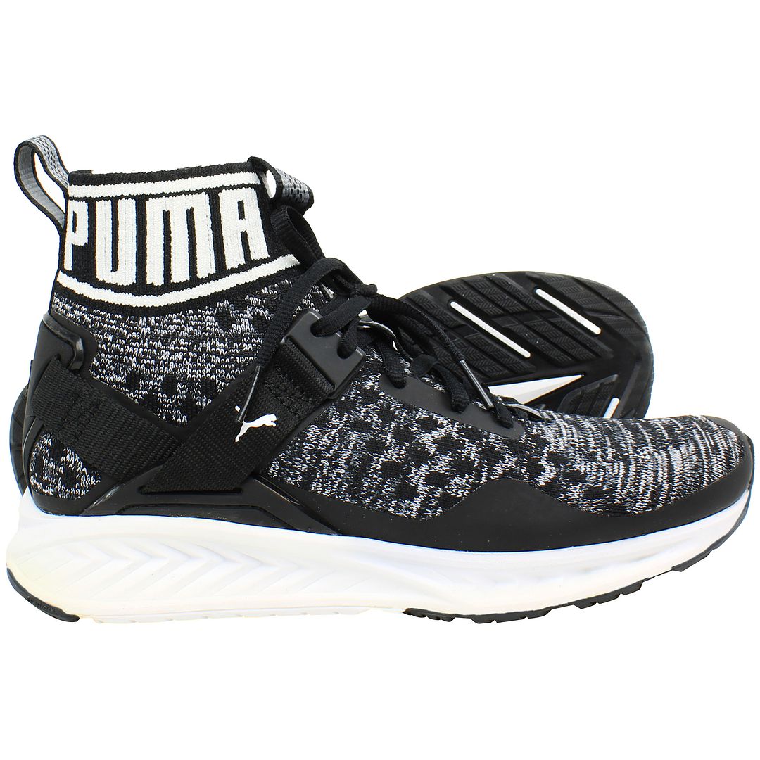 Puma Ignite EvoKnit Womens Black Trainers