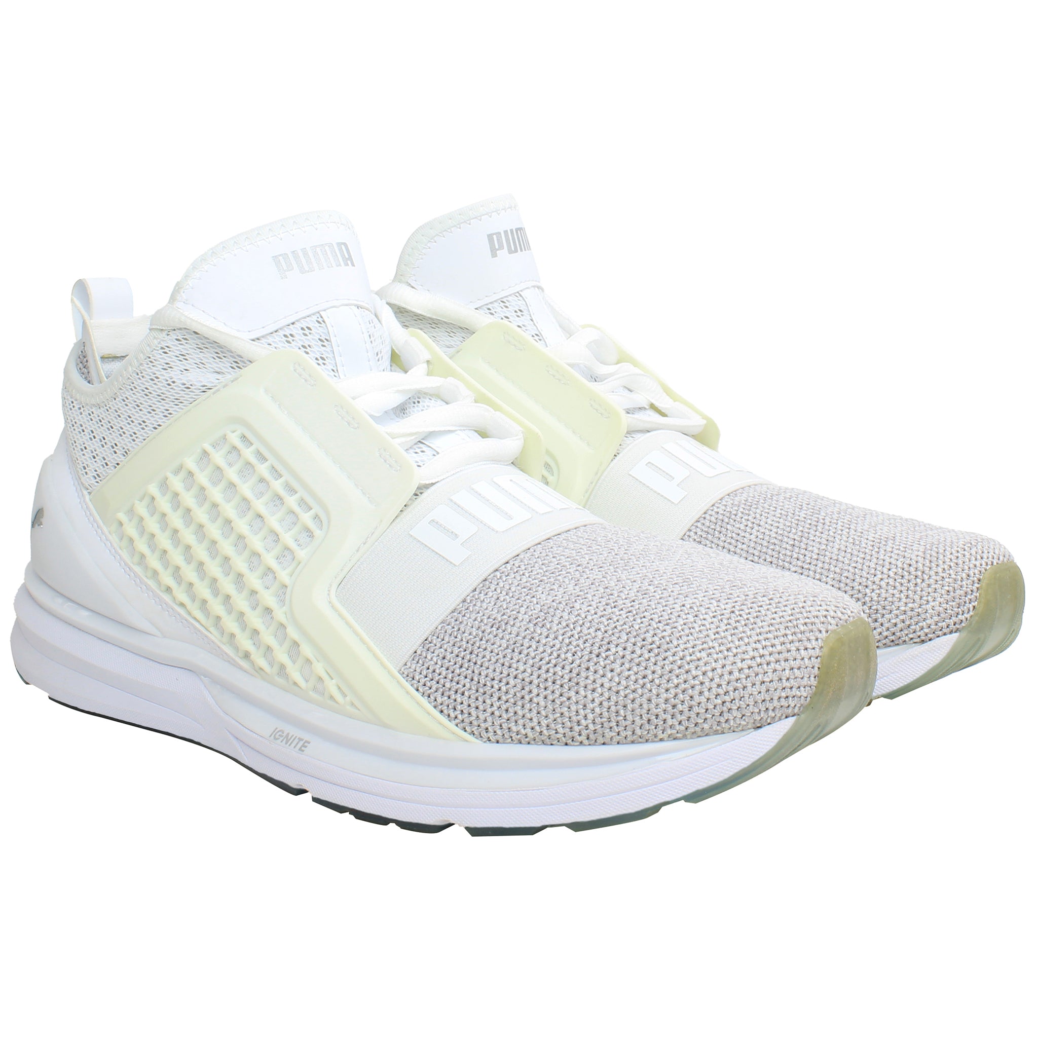 Puma Ignite Limitless Mens White Running Shoes