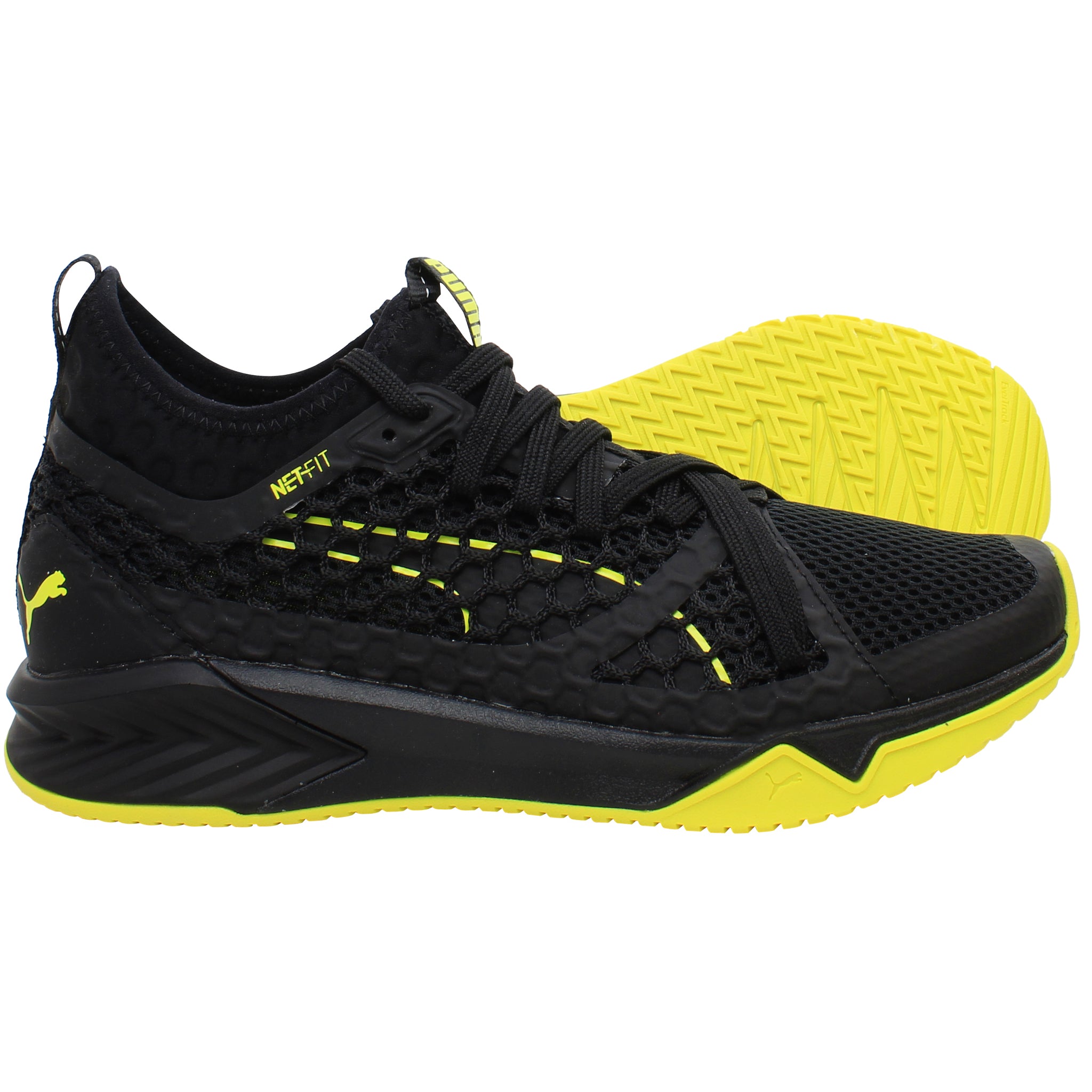 Puma Ignite XT Netfit Womens Black Trainers