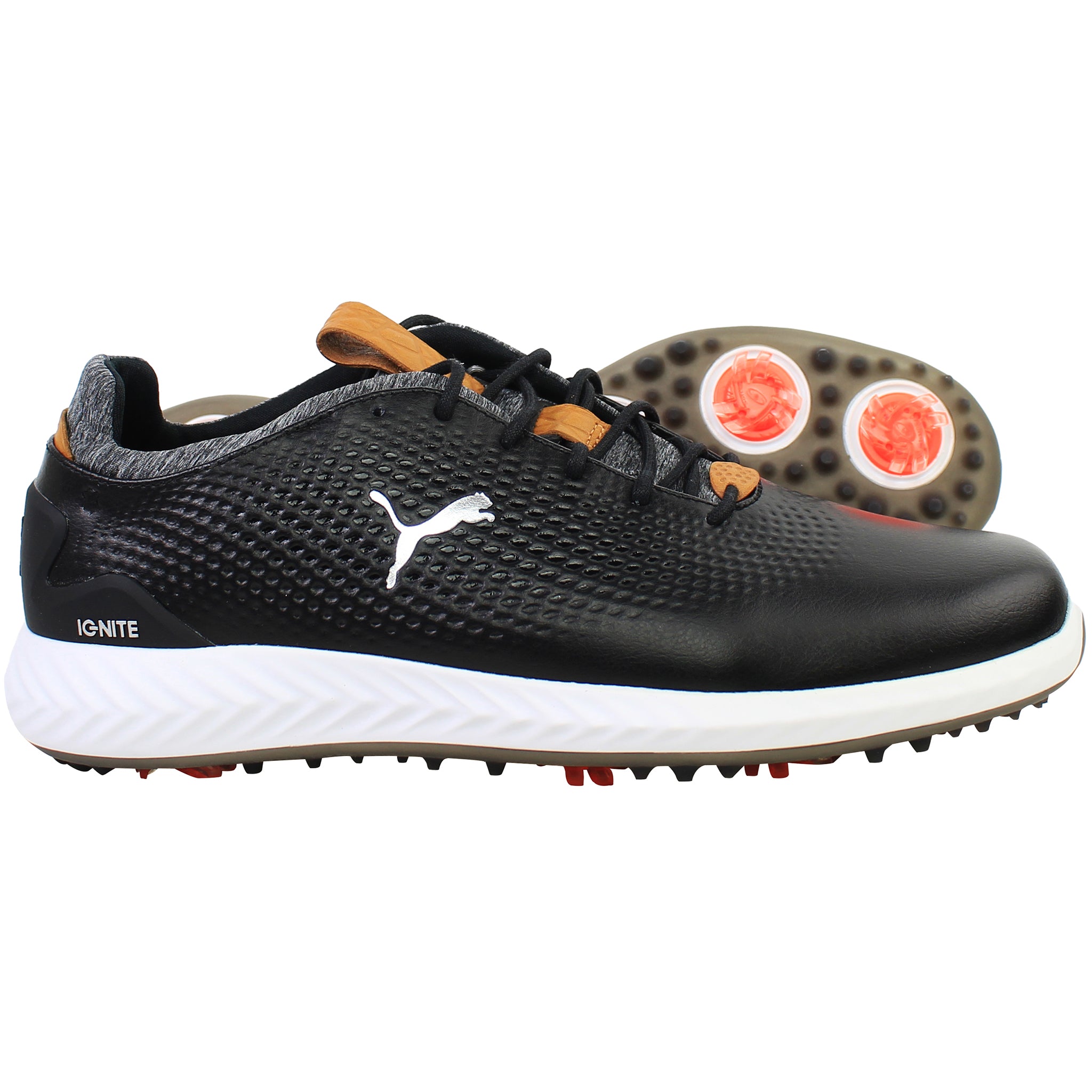 Puma Power Adapt 2.0 Mens Black Golf Shoes