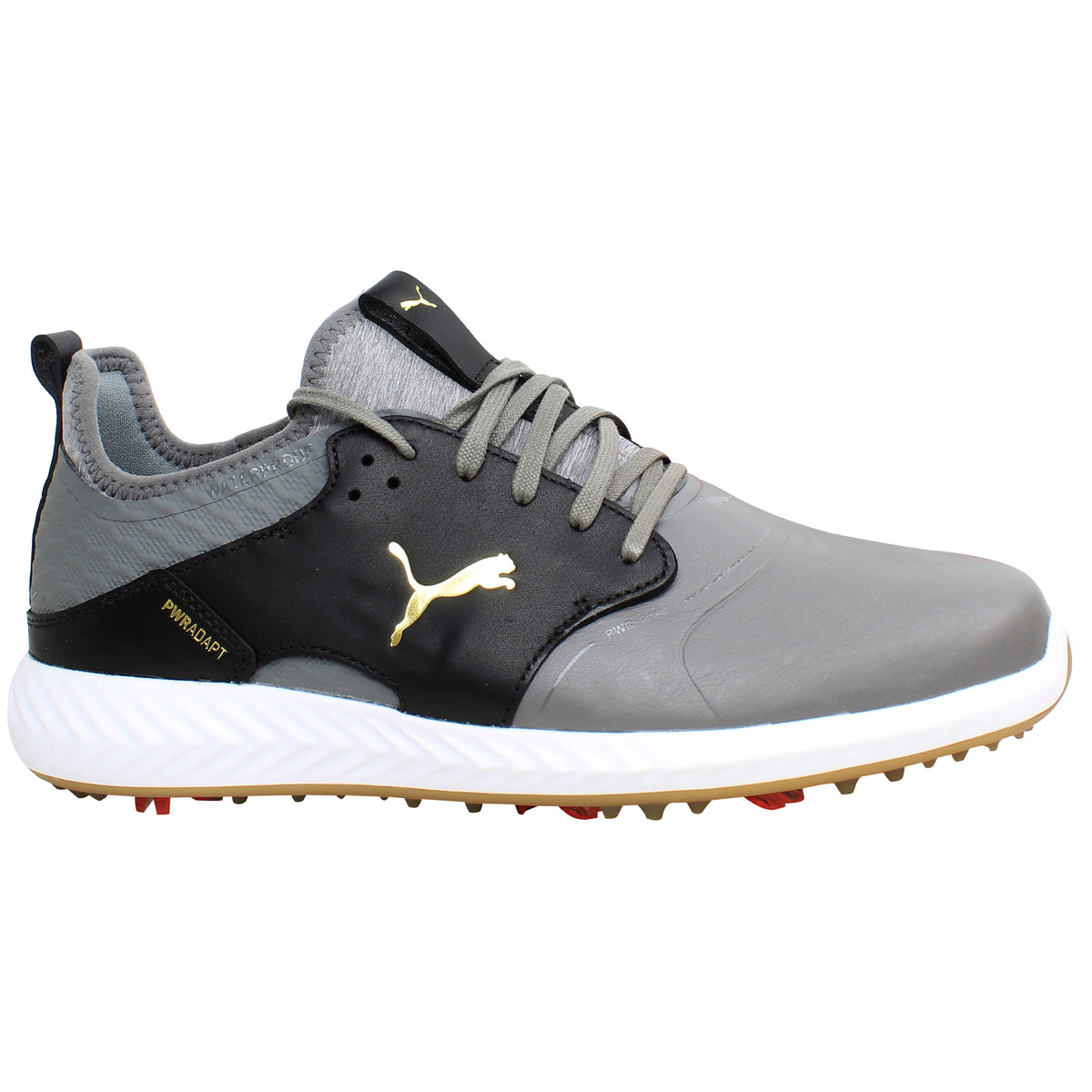 Puma Ignite Power Adapt Cage Mens Grey Golf Shoes