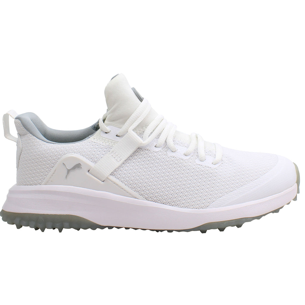 Puma Fushion Evo Mens White Golf Shoes